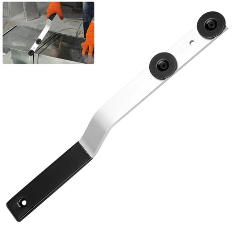 Offset Duct Stretcher Tool For Sheet Metal Work And HVAC Ductwork 16 Inch With Locking Mechanism Secure Sliding Washers Offset Handle