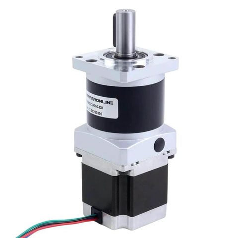 Nema 23 Stepper Motor Bipolar L=54.5mm w/Gear Ratio 50:1 MG Series Planetary Gearbox front view