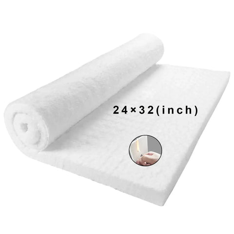 32 Inch By 24 Inch By 1 Inch Ceramic Fiber Blanket Heavy Duty Fireproof Insulation Baffle Rated To 2400F For Oven Stoves Kilns Forges