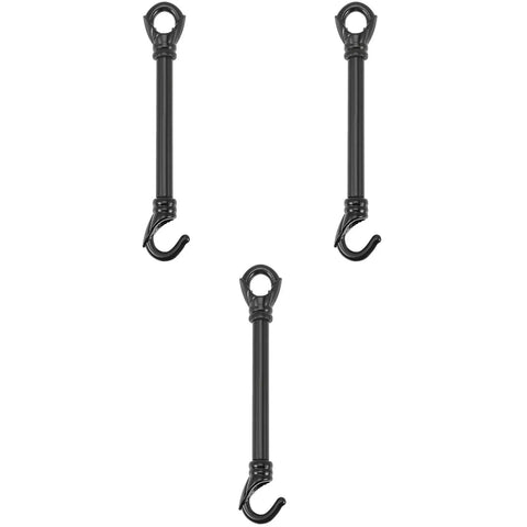 Heavy Duty Chandelier Downrod With Dual Hook And Ring, 5.7 Inch Ceiling Light Support Rod For Hanging Fixtures And Pendant Lighting Installation