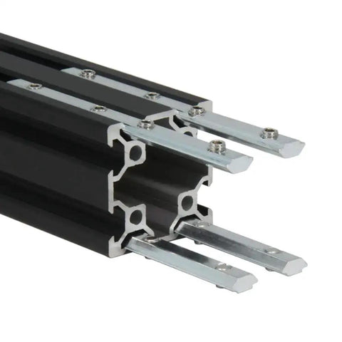 10 Pcs Straight Line Inside Connector Brackets With M5 Screws For 6mm T Slot Aluminum Extrusion 2020 Series shown mounted