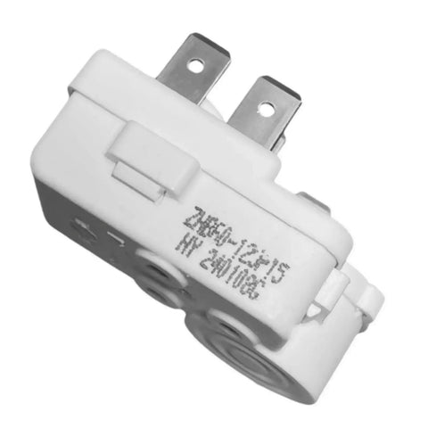 Four Pin Refrigerator PTC Starter Relay With Overload Protector, 4-pin plug, angled view, part of a two-pack for major brands, ZHB series.