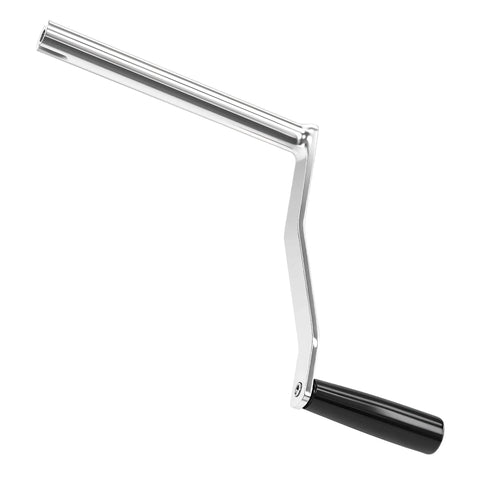 Heavy Duty Iron Crank Handle Replacement for Pop Up Campers with rotating plastic grip, compatible with Fleetwood and Coachmen tent campers