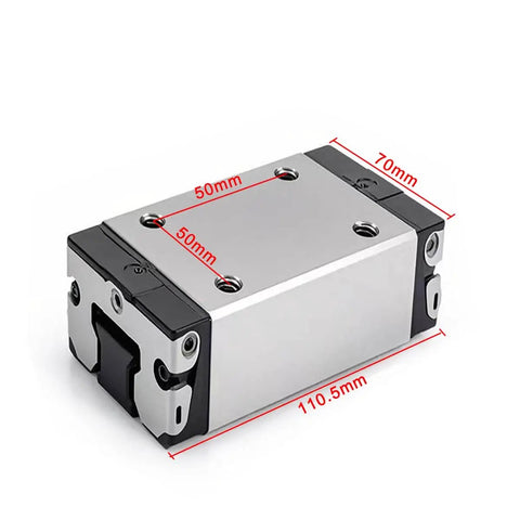Slider block single pack R162231320 R162239320 R162231322 precision carriage with sealed ball-bearing, dimensions 110.5x70x50mm