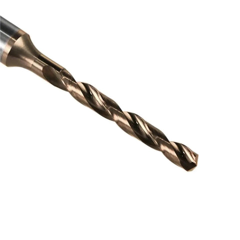 One Piece Solid Carbide Twist Drill Bit For Metal CNC Boring Cutter 12.1 To 13.0 Mm Heavy Duty Drilling Tool showing twist design