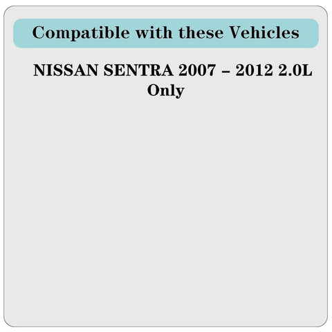 Compatibility sign for Front Wheel Bearing And Hub Assembly For Nissan Sentra 2007 2008 2009 2010 2011 2012 2.0L