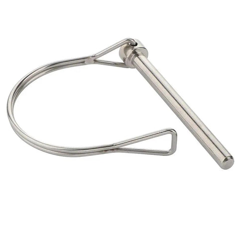 Two Pack Extended PTO Pins For Safety Coupler Locking Fit One Quarter Inch By Two And Three Quarter Inches Shafts Marine Grade 316 Stainless Steel Heavy Duty Shaft Locking Pins For Agricultural And Industrial Equipment Saltwater Ready.