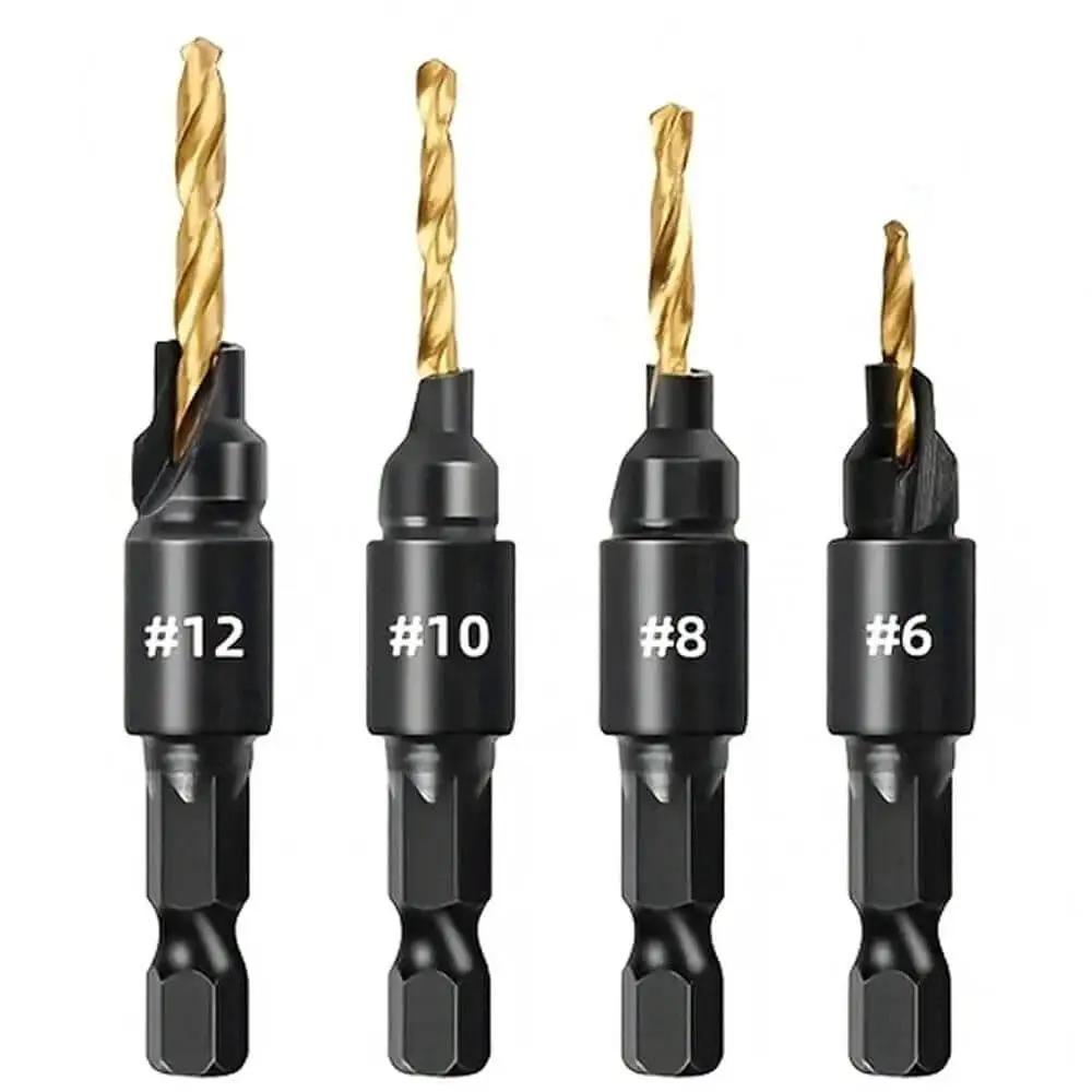 Projec Bit countersink drill bit set for clean woodworking projec...