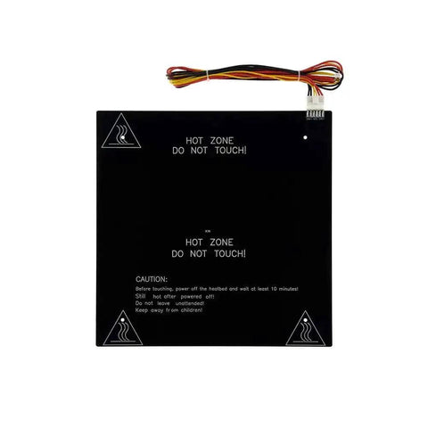 310x310mm Aluminum Heated Bed For CR10 3D Printer, 24V 220W Hotbed with 3mm thick plate and power wire kit, top view