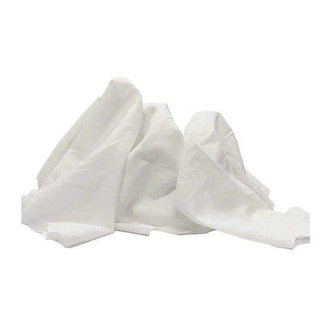 Recycled White Cotton Cleaning Rags Bulk Pack For Household Shop Garage And Auto Paint Tasks Heavy Duty Multipurpose Rags For Grease Removal