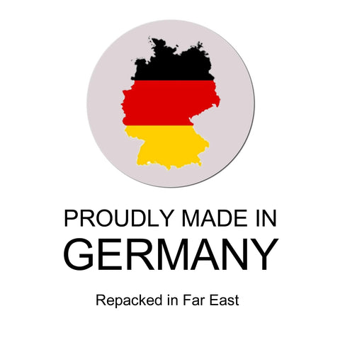 EDSRDUS SG01A high vacuum grease label with circular Germany flag map and Proudly Made in Germany text
