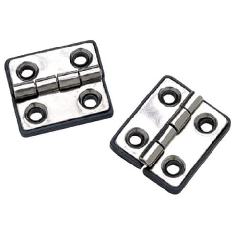316 Stainless Steel Butt Hinges 2 Inch Square Pack Of 2 For Marine Cabinets Livewells And Bunks With Fixed Pin Design.