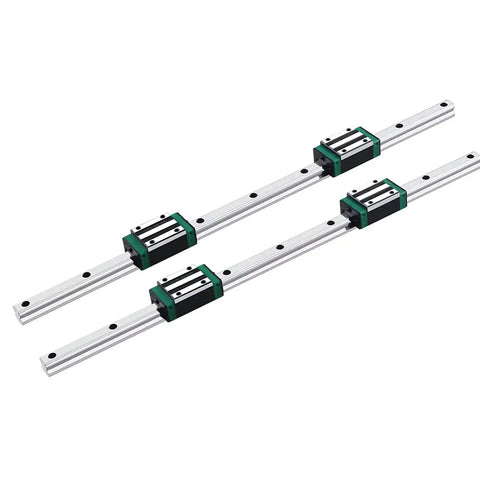Beefy CNC Linear Rail Kit 2 Pieces HGR20 700mm 20mm Fully Supported Slide Guide Shaft With HGH20CA Bearing Blocks for routers and mills.