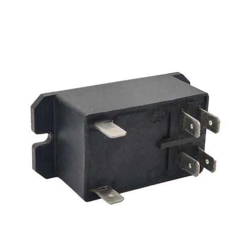 Side view of Beefy 12V DC Power Relay For General Purpose Use, 30A Heavy Duty Load Switching, 6 Pins, DPST NO, ideal for industrial use.