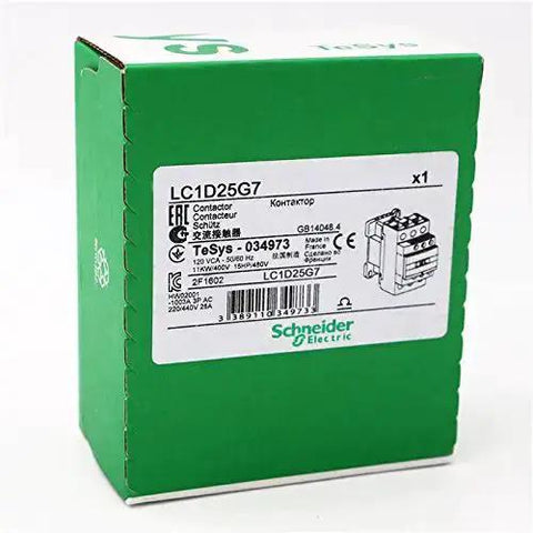 Box of Heavy Duty Three Phase Contactor 25A 120V Coil 3 Pole 3NO 440V AC Contactor for Motor Control