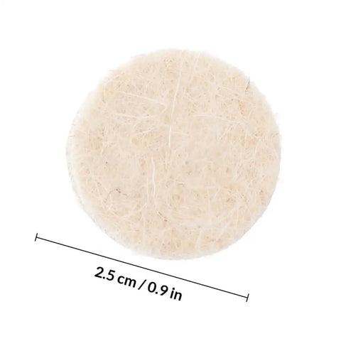 Close-up of a single wool buffing wheel from the 120 Piece Wool Polishing Tools Set With Shank Wool Felt Buffing Wheels For Rotary