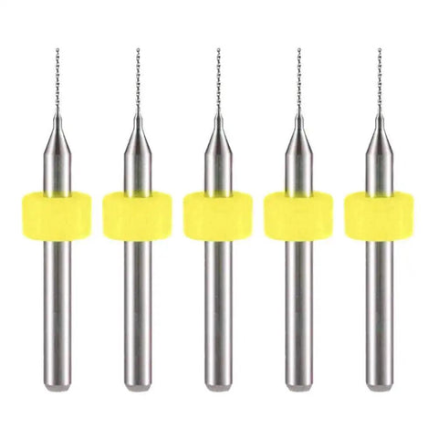 PCB Drill Bits Set 50 Pieces High Quality Tungsten Carbide Spiral Flute Bits for jewelry, CNC engraving, 0.3mm to 1.2mm