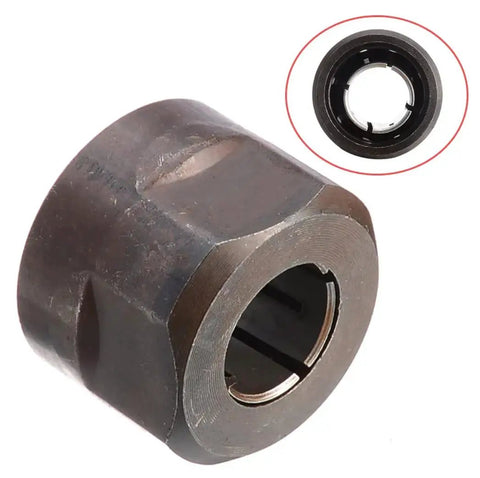 Metal 13mm Half Inch Collet Nut For Plunge Router Built To Last Black Replacement Part Non OEM Quality 22.5x27mm Precision Fit