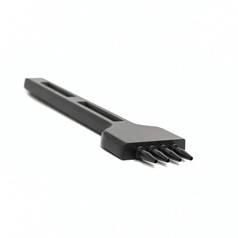 5mm Claw Tooth Leather Stitching Chisels Set With Round Hole Punching Tool for DIY Leather Craft, 4-claw tool, high carbon steel