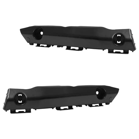 Front Bumper Cover Bracket Retainer Support Pair For Toyota Camry 2015 2016 2017 in black ABS material, top view