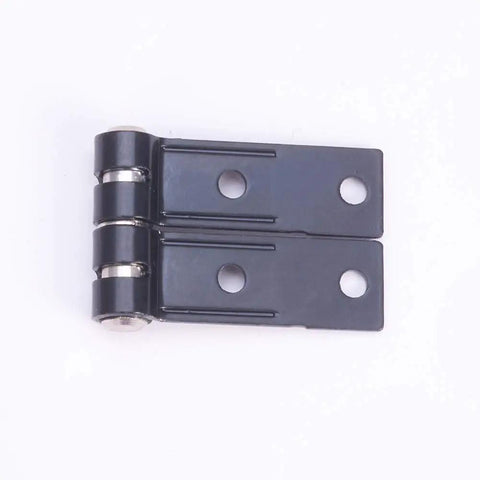 Torque Type Friction Positioning Door Hinge 1 Piece Black Nickel Plated Iron Hardware Easy Install No Fuss Long Lasting Toughness For Doors And Cabinets 32x20.3x1mm With 3mm Screw Holes Durable Black Finish close-up view