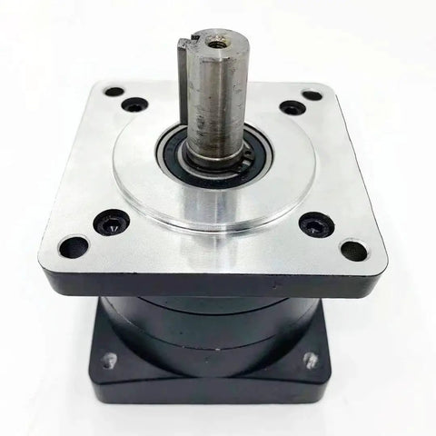 3 To 1 Planetary Gearbox For Nema 34 Stepper Motors, One Half Inch Input Shaft, Sixteen Millimeter Output Shaft, Eighty Six Millimeter Flange Mount