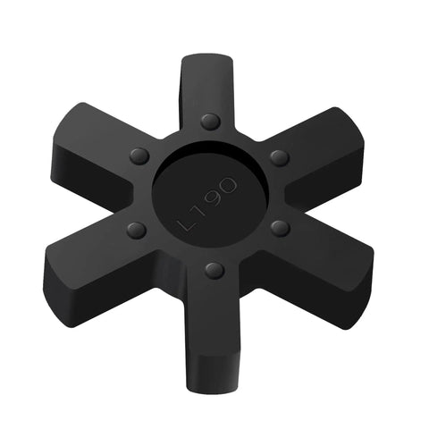 Flexible NBR Rubber Spider Center Insert For L Jaw Coupling Set, Solid Type Design Delivers Durable Vibration Dampening And Shock Absorption, Fits L Jaw Couplings, Black, 1 Pack XIKE