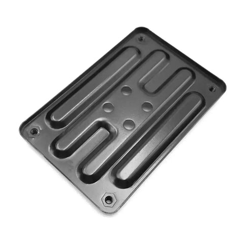 Top view of CPU Water Block Backplate for High Performance Water Cooling Install Panel with Insulated Back, durable iron construction.
