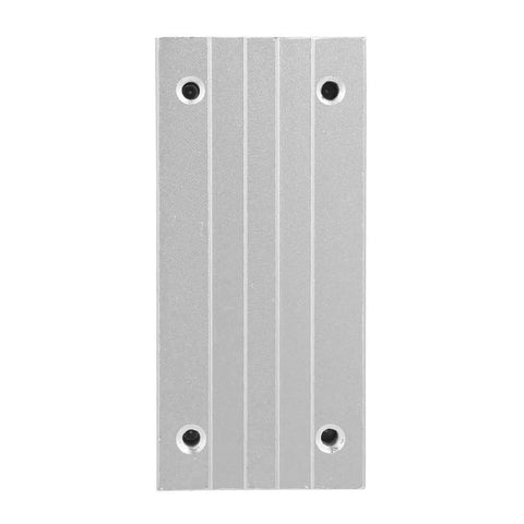 SBR25LUU 25mm Aluminum Open Linear Motion Bearing Block For High Speed Precision Machines, top view aluminum block with holes