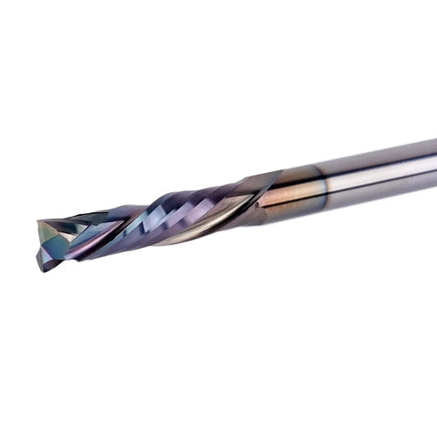 Up And Down Compression Router Bit With One Quarter Inch Shank, One And A Quarter Inch Cutting Length, Three Inch Overall Length