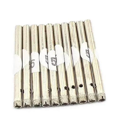 5mm Diamond Coated Drill Bit Set For Glass Ceramic Tile Marble And Granite 3 By 16 Inch Hole Saw Bits Pack Of 20 front view
