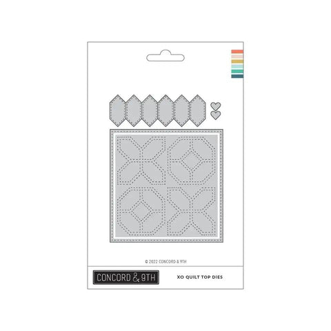 Quilt Top Die Set For Scrapbooking And Card Making, DIY Embossing Dies That Cut Through Cardstock, Paper, Vellum, And Foil