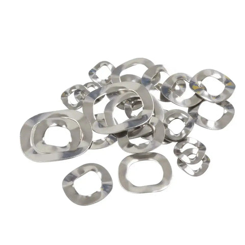 295 Pcs 304 Stainless Steel Spring Wave Washer Set With 7 Sizes M3 M4 M5 M6 M8 M10 M12 For Automotive Home Improvement Machinery And DIY Projects Heavy Duty Fasteners And Gaskets