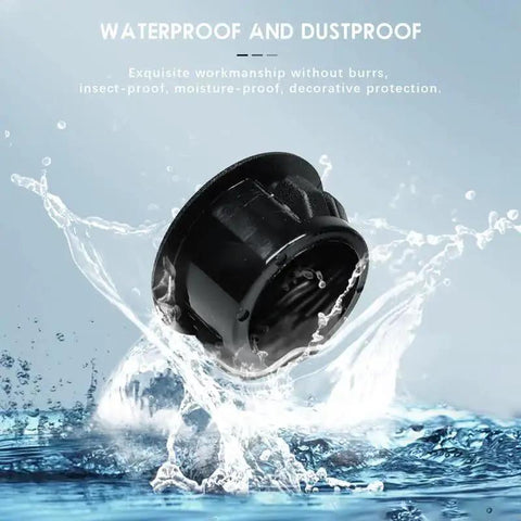50 Pack Black Plastic Hole Plugs Half Inch 13 Mm Flush Type Snap In Locking Tube Plugs Waterproof