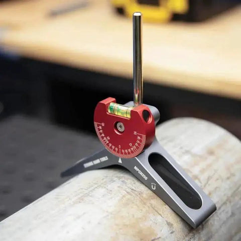 Magnetic Pipe Centering Head Workhorse For 2-Inch And Up Pipes With Anodized Aluminum Body, 360 Degree Rotatable Dial on pipe