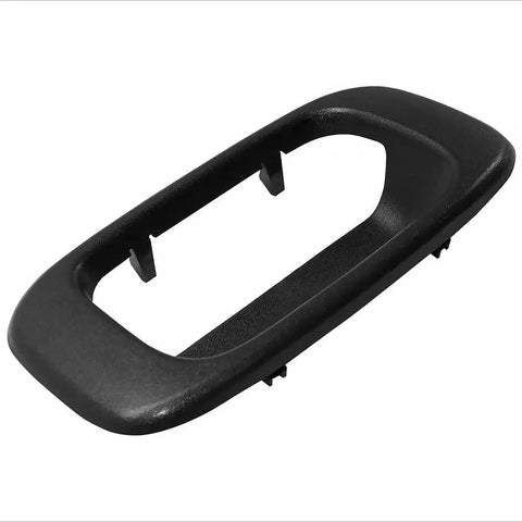 Tailgate Handle Trim Bezel Cover For Silverado Sierra 1999-2007 Black Textured, OEM-style, isolated view
