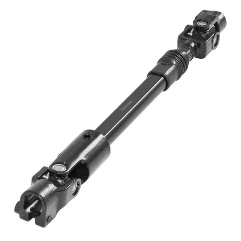 Adjustable Steering Column Shaft With U Joint For Jeep Cherokee Comanche, front view showing U-joint and black metal construction