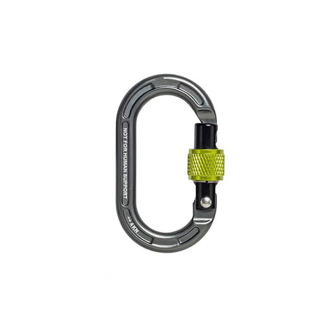 Compact Micro Carabiner With Screw Lock Gate For Arborists And SRS Climbing, Ultralight 7075 Aluminum, 0.4 Inch Gate Opening