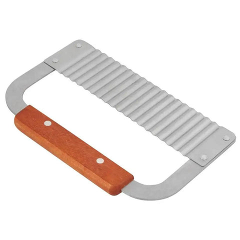 Go To Crinkle Cut Knife For Soap And Food Crafts Stainless Steel Wavy Cutter With Wood Handle For Soap Loaf Veggies Candles Wax Cakes