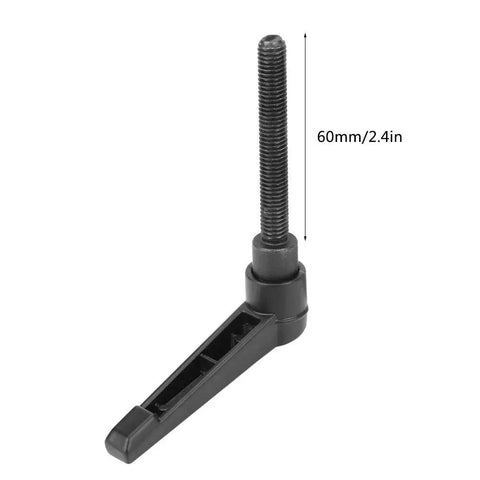 4 Pieces Clamping Lever Handles M8 Stainless Steel Male Thread Adjustable Knobs for Machine Tools Black 60mm length