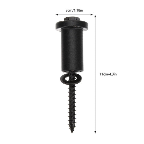 Side view of 4 Pack Heavy Duty Sliding Barn Door Track Spacers Kit With Adjustable Carbon Steel Connectors And Bolts for wall mounting