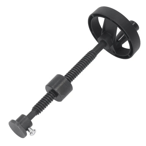 Self Locking Vise Screw For Workbench T16X220MM With 100MM Handwheel, 140MM Stroke, side view of metal bench fixture