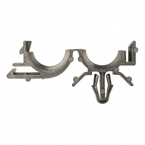 40 Piece Wire Loom Routing Clip Retainer Kit For One Quarter To Three Quarter Inch Wire Looms Perfect For Under Hood Wire Management In GM Vehicles And Trucks Includes Clips For Chevy Buick Oldsmobile Pontiac Cadillac GMC Body A Through Y, close-up view of a single clip showing design and material.