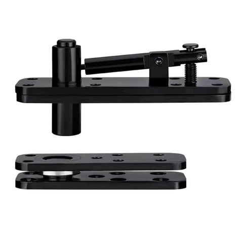 360 Degree Quiet Pin Hinge Set High Load Capacity Concealed Door Hardware in black for Murphy bed and bookcase doors