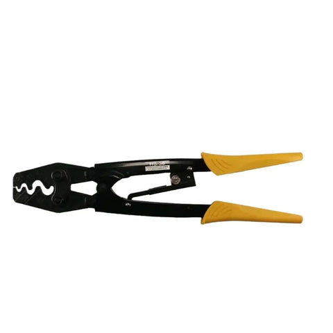 Labor-Saving Ratchet Terminal Crimping Pliers 5.5-38mm2 with ergonomic handle and high carbon steel construction for electrical wiring.