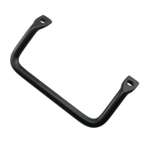 Industrial Round Bar Carry Handle Set, 2 Pieces, 100mm, Carbon Steel With Black Coating, Flat Head Tilt Puller, Heavy Duty Equipment Handle For Pallets, Drawers, Sliding Doors By HJGarden
