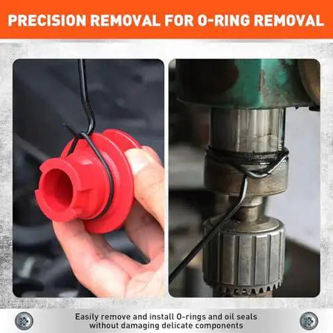 Close-up of Professional 8 Piece Hook And Pick Set for O-ring removal and automotive precision work
