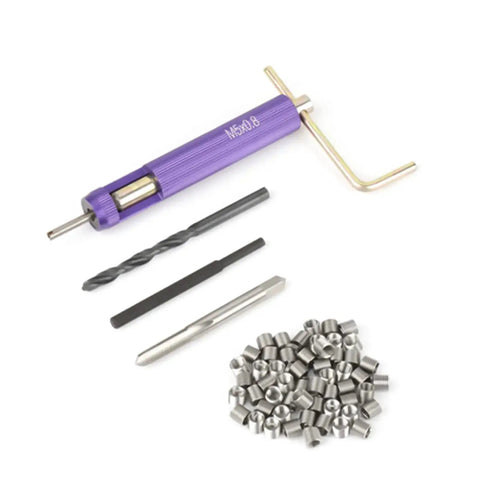 10-32 Helicoil Kit Stainless Steel Helical Screw Thread Inserts 50 Pieces For Damaged Thread Repair Beef Up Connection Strength And Wear Resistance Easy Install Industrial Grade Fasteners
