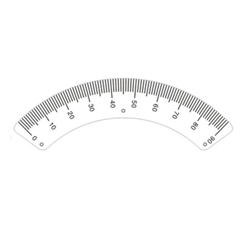 Protractor Milling Machine Angle Plate With 45 Degree Gauge And Stainless Steel Ruler For Drilling Grinding And Milling, arc ruler close-up