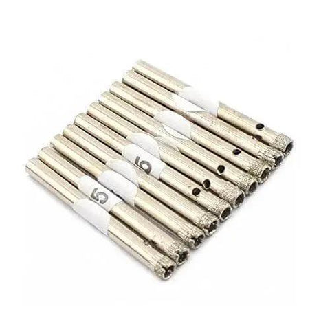 Pack of 20 5mm Diamond Coated Drill Bit Set For Glass Ceramic Tile Marble And Granite 3 By 16 Inch Hole Saw Bits Coated Core Drill Tools